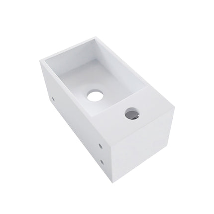 Wiesbaden Julia fontein links 35 x 20 cm solid surface mat wit - sfeerfoto | Schwertz & Co