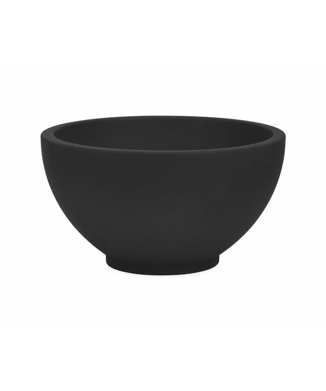 Wiesbaden Tessa opzetfontein rond 20 x 11 cm solid surface mat zwart | Schwertz & Co