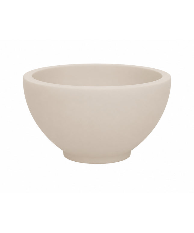 Wiesbaden Tessa opzetfontein rond 20 x 11 cm solid surface beige | Schwertz & Co