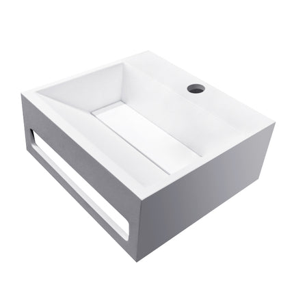 Wiesbaden Julia fontein 30 x 28 cm solid surface mat wit | Schwertz & Co