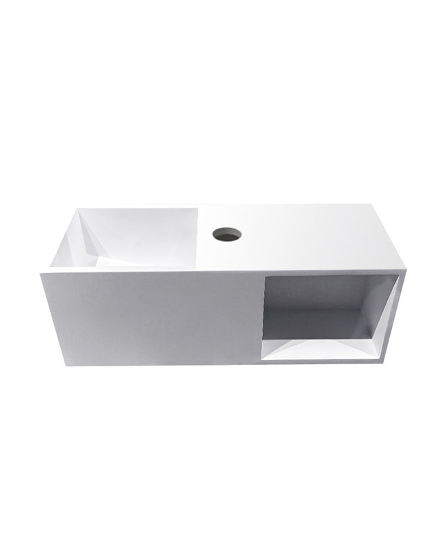 Wiesbaden Julia fontein met nis 54 x 20 x 20 cm mat wit | Schwertz & Co