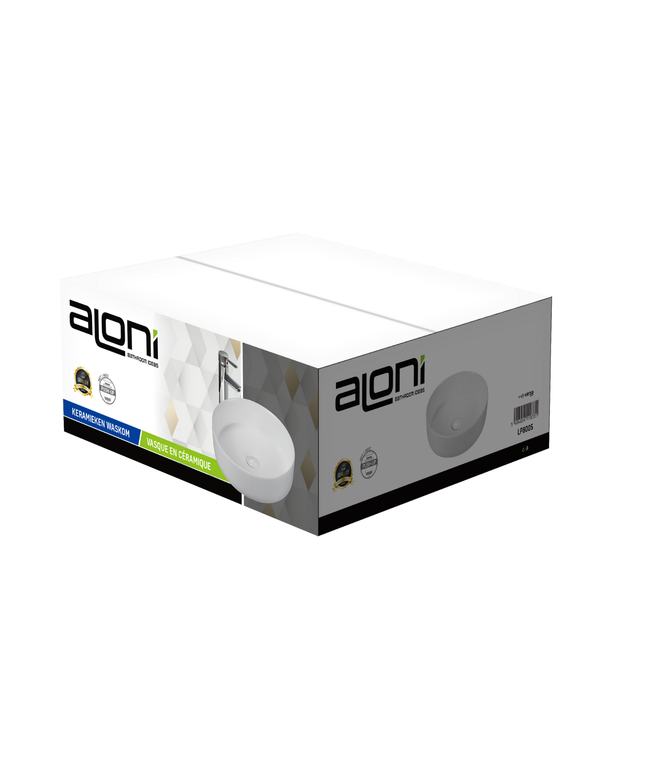 ALONI Fira Waskom – 36x12,5 cm – Mat Wit – Inclusief Click Waste