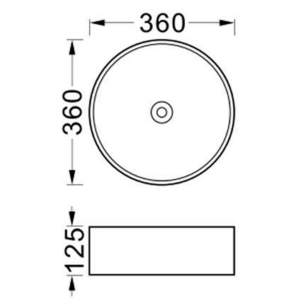ALONI Fira Waskom – 36x12,5 cm – Mat Wit – Inclusief Click Waste
