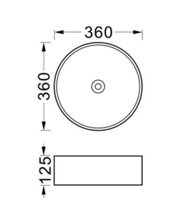 ALONI Fira Waskom – 36x12,5 cm – Mat Wit – Inclusief Click Waste
