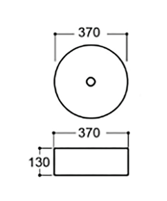 ALONI Muffly Waskom met Ribbel – 37x13 cm – Glanzend Wit