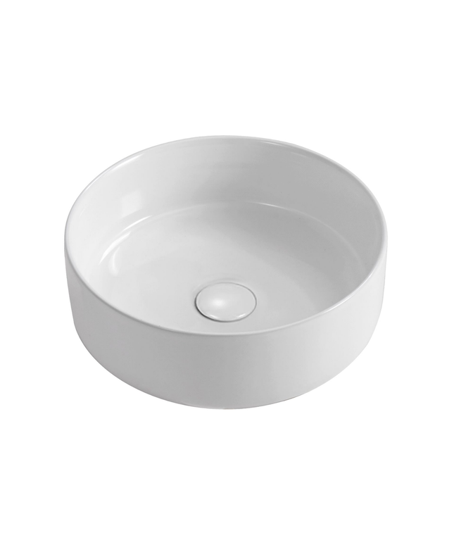 ALONI Fira Waskom – 36x12,5 cm – Glanzend Wit – Inclusief Click Waste