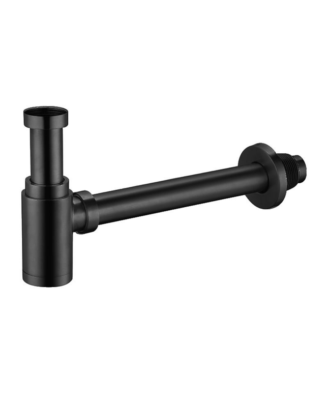 ALONI design wastafelsifon 5/4 – 33 cm – Mat zwart