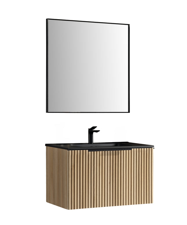 Xellanz Ribbella badmeubel compleet 80 cm naturel eik - detailfoto | Schwertz & Co