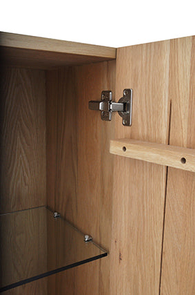 Wiesbaden Vision Oak kolomkast 2 deuren 160 cm echt eiken - sfeerfoto | Schwertz & Co