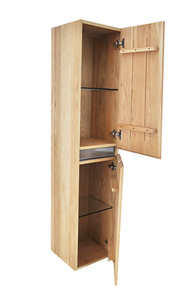 Wiesbaden Vision Oak kolomkast 2 deuren 160 cm echt eiken - detailfoto nerf | Schwertz & Co