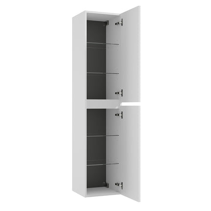Wiesbaden Alvara kolomkast 160 x 35 x 35 cm mat wit - detailfoto afwerking | Schwertz & Co