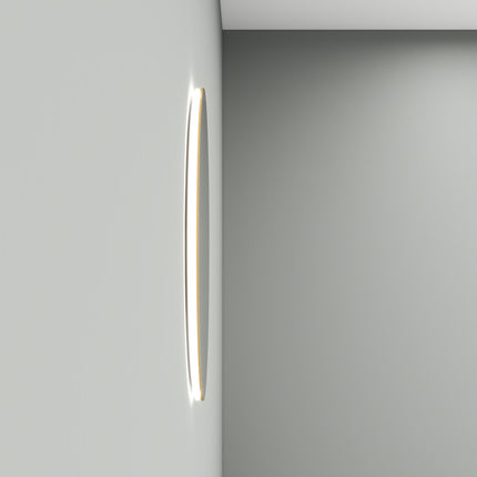 Wiesbaden Novi ronde LED spiegel 80 cm geborsteld messing - sfeerfoto | Schwertz & Co