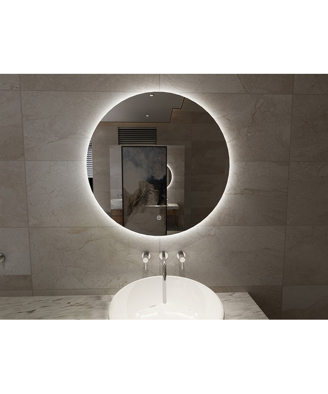 Xellanz Giro ronde badkamerspiegel met LED 80 cm | Schwertz & Co