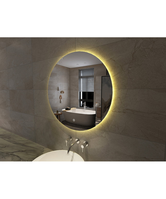 Xellanz Giro ronde spiegel met touch-button 100 cm - detailfoto | Schwertz & Co