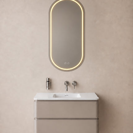 Wiesbaden Lumora spiegel ovaal met LED dimbaar en spiegelverwarming 100 x 50 cm - afbeelding 3 | Schwertz & Co