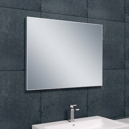 Xellanz Serra spiegel met lijst 80 x 60 cm aluminium | Schwertz & Co