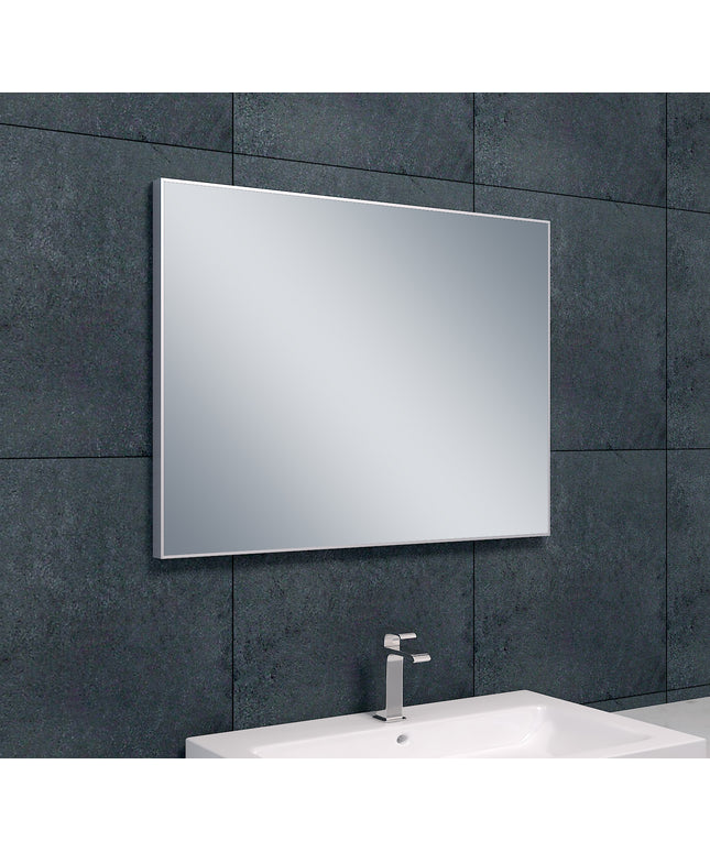 Xellanz Serra spiegel met lijst 80 x 60 cm aluminium | Schwertz & Co
