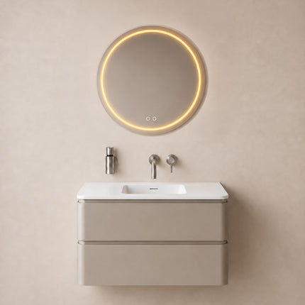 Wiesbaden Lumora spiegel rond met LED dimbaar en spiegelverwarming Ø 60 cm - afbeelding 3 | Schwertz & Co