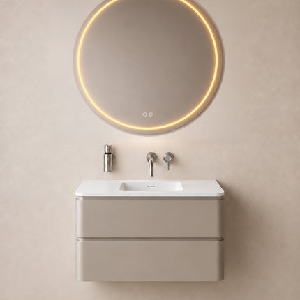 Wiesbaden Lumora spiegel rond met LED dimbaar en spiegelverwarming Ø 100 cm - afbeelding 3 | Schwertz & Co