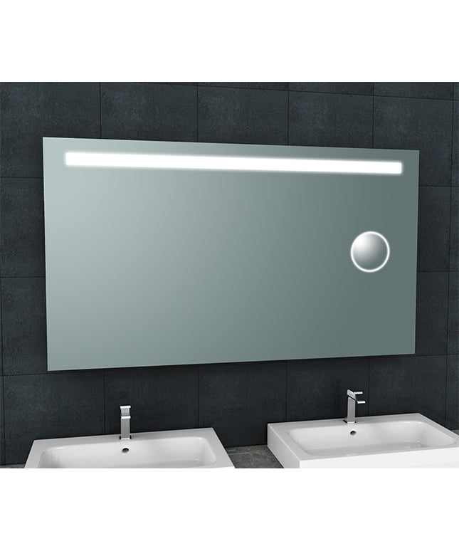 Wiesbaden Tigris spiegel met LED en scheerspiegel 140 x 80 cm | Schwertz & Co