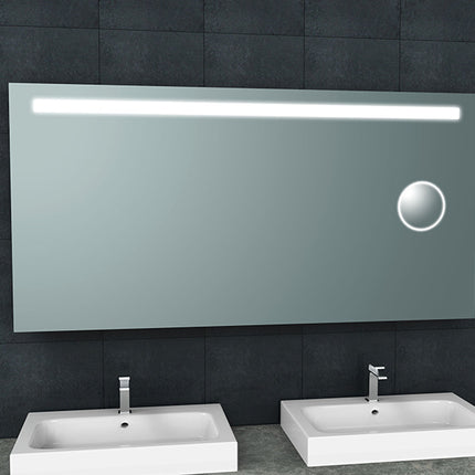Wiesbaden Tigris badkamerspiegel met LED en scheerspiegel 160 x 80 cm | Schwertz & Co