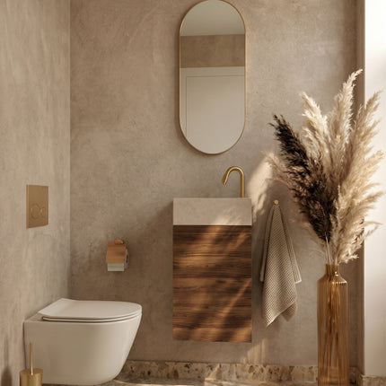 Wiesbaden Alvara fonteinkast warm eiken - detailfoto afwerking | Schwertz & Co