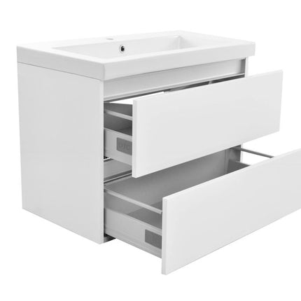 Wiesbaden Vision wastafelonderkast 60 x 46 cm glans wit - detailfoto lade | Schwertz & Co