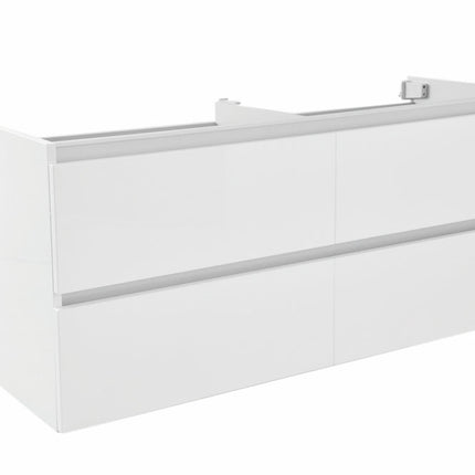 Wiesbaden Vision onderkast 4 laden 120 x 46 cm glans wit | Schwertz & Co
