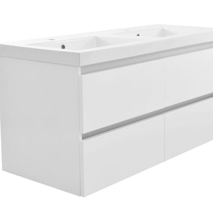 Wiesbaden Vision onderkast 120 x 46 cm glans wit - sfeerfoto badkamer | Schwertz & Co