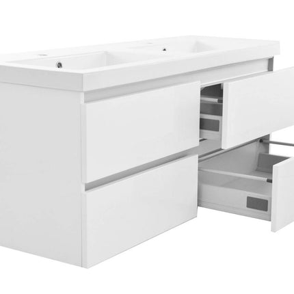Wiesbaden Vision onderkast 120 x 46 cm glans wit - detailfoto sifonuitsparing | Schwertz & Co