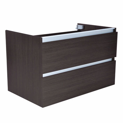 Wiesbaden Vision wastafelonderkast 2 laden 80 x 46 cm houtnerf grijs | Schwertz & Co