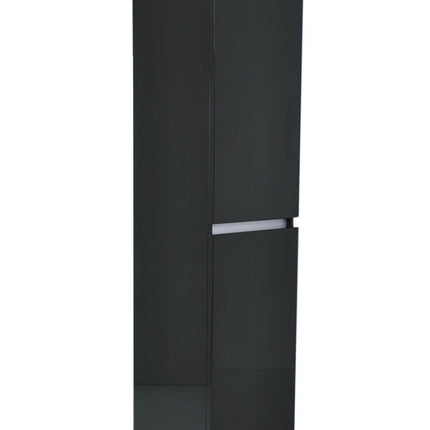 Wiesbaden Vision kolomkast 2 deuren 160 x 35 x 35 cm hoogglans grijs | Schwertz & Co