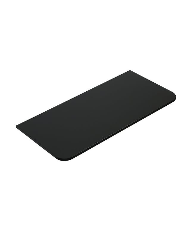 Wiesbaden Sulora topblad afgeronde hoeken 80 x 48 cm mat zwart | Schwertz & Co