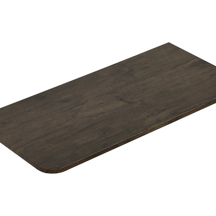 Wiesbaden Sulora topblad afgeronde hoeken 120 x 48 cm bruin eiken | Schwertz & Co