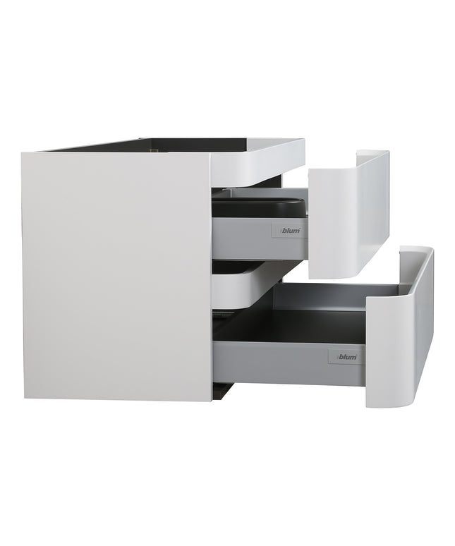 Wiesbaden Novira onderkast 120 x 48 cm mat wit - detailfoto afgeronde hoeken | Schwertz & Co