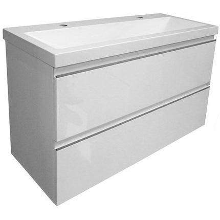 Wiesbaden Shall onderkast 100 x 36 cm glans wit | Schwertz & Co