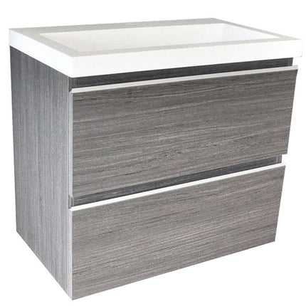 Wiesbaden Shall wastafelonderkast 60 x 36 cm houtnerf grijs | Schwertz & Co