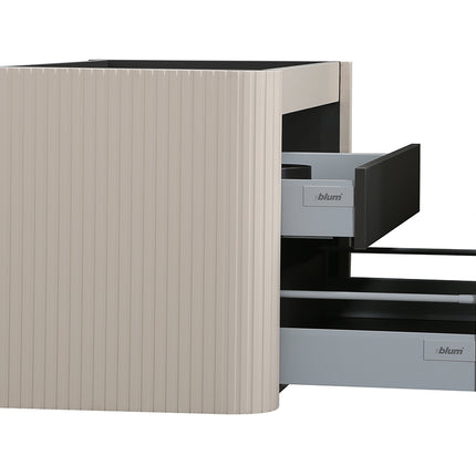 Wiesbaden Sulora onderkast 100 x 48 cm mat beige - detailfoto afwerking | Schwertz & Co