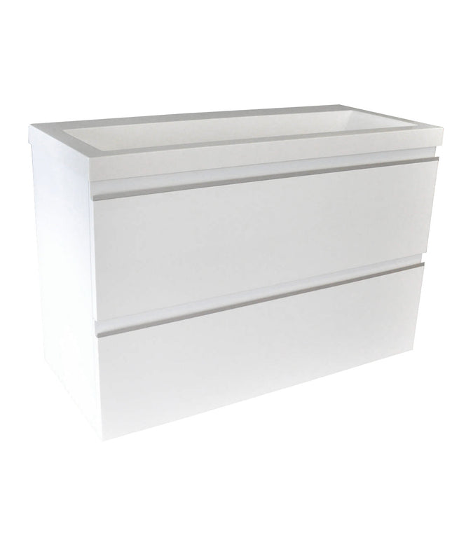 Wiesbaden Shall wastafelonderkast 80 x 36 cm glans wit | Schwertz & Co