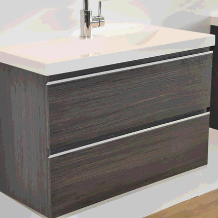 Wiesbaden Shall wastafelonderkast 80 x 36 cm houtnerf grijs - technische tekening | Schwertz & Co