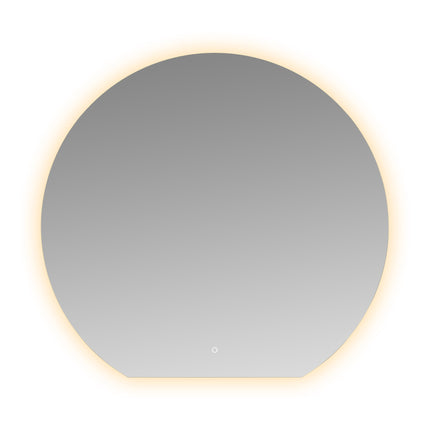 Wiesbaden Tramonto badkamerspiegel halfrond 120 x 112 cm met LED | Schwertz & Co