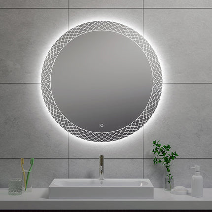 Wiesbaden Deco ronde badkamerspiegel met LED 80 cm | Schwertz & Co
