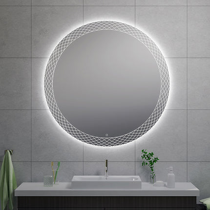 Wiesbaden Deco ronde badkamerspiegel met LED 120 cm | Schwertz & Co