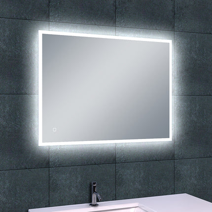 Wiesbaden Quatro LED spiegel 70 x 50 cm met spiegelverwarming - detailfoto | Schwertz & Co