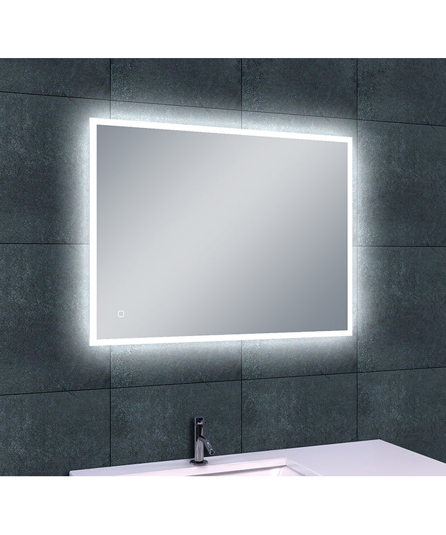 Wiesbaden Quatro LED spiegel 70 x 50 cm met spiegelverwarming - detailfoto | Schwertz & Co