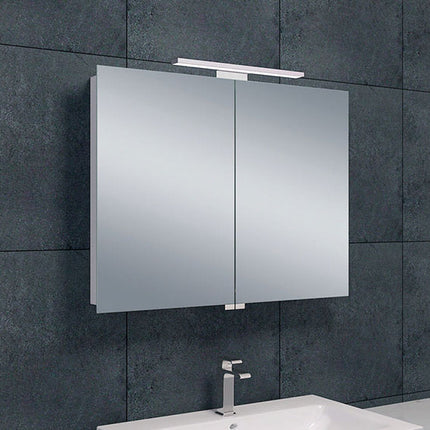 Xellanz Bright spiegelkast met LED 80 cm aluminium | Schwertz & Co