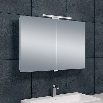 Xellanz Bright spiegelkast met LED 90 cm aluminium | Schwertz & Co