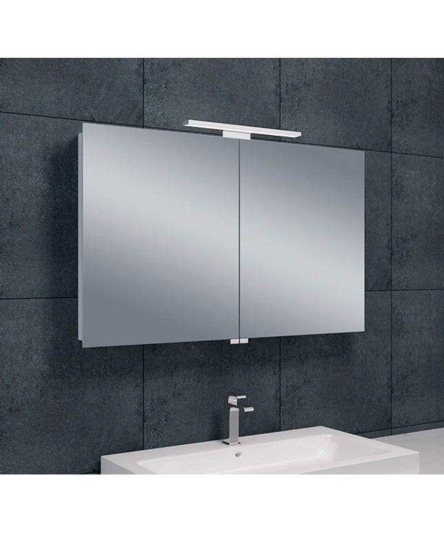 Xellanz Bright spiegelkast met LED 100 cm aluminium | Schwertz & Co