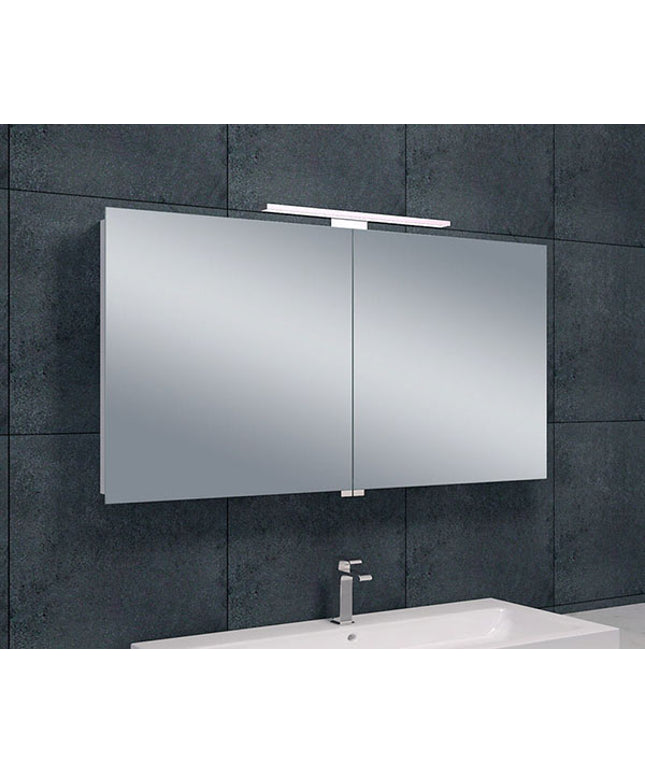Xellanz Bright spiegelkast met LED 120 cm aluminium | Schwertz & Co