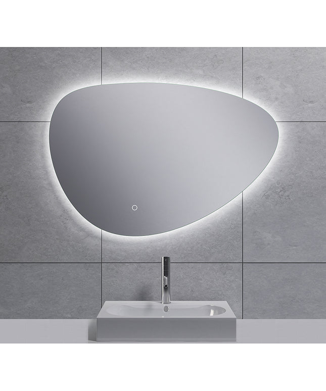 Wiesbaden Uovo badkamerspiegel ovaal 80 cm met LED | Schwertz & Co